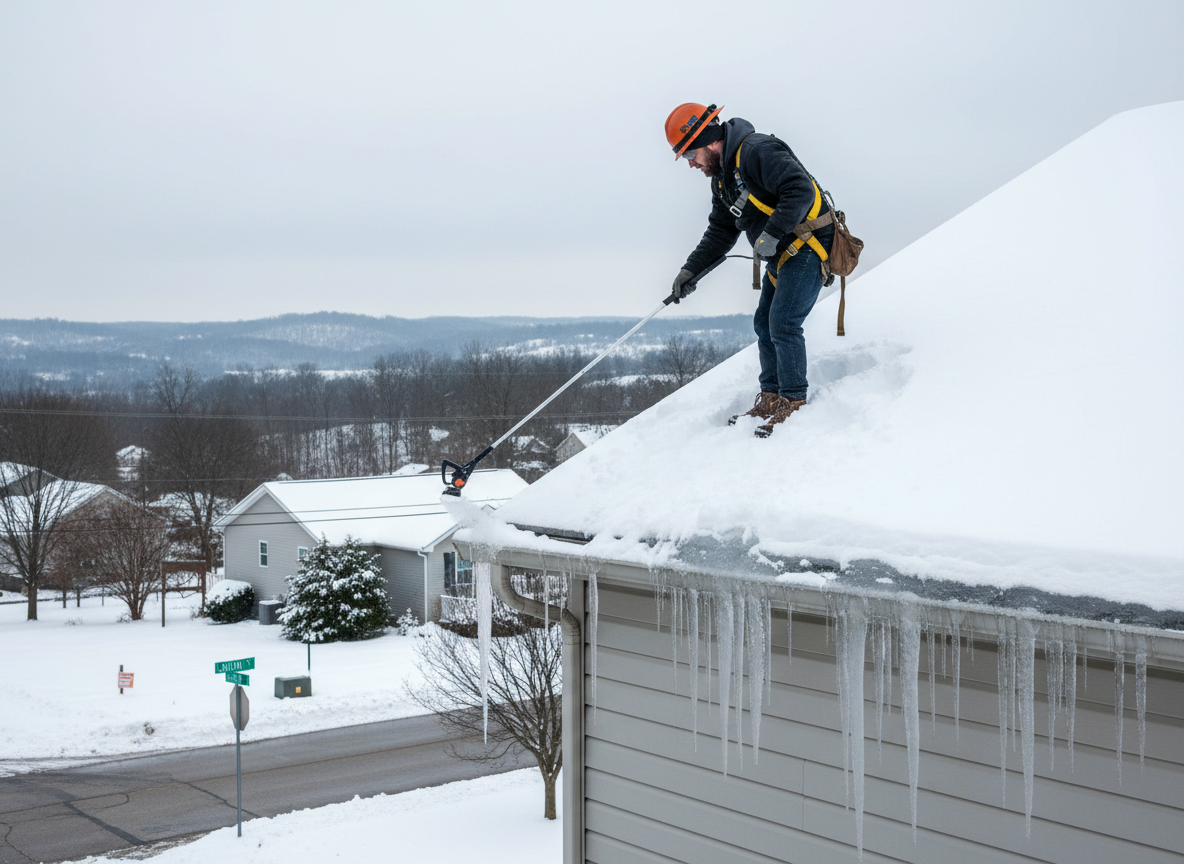 How to Check for Ice Dams on Roofs in Union Kentucky