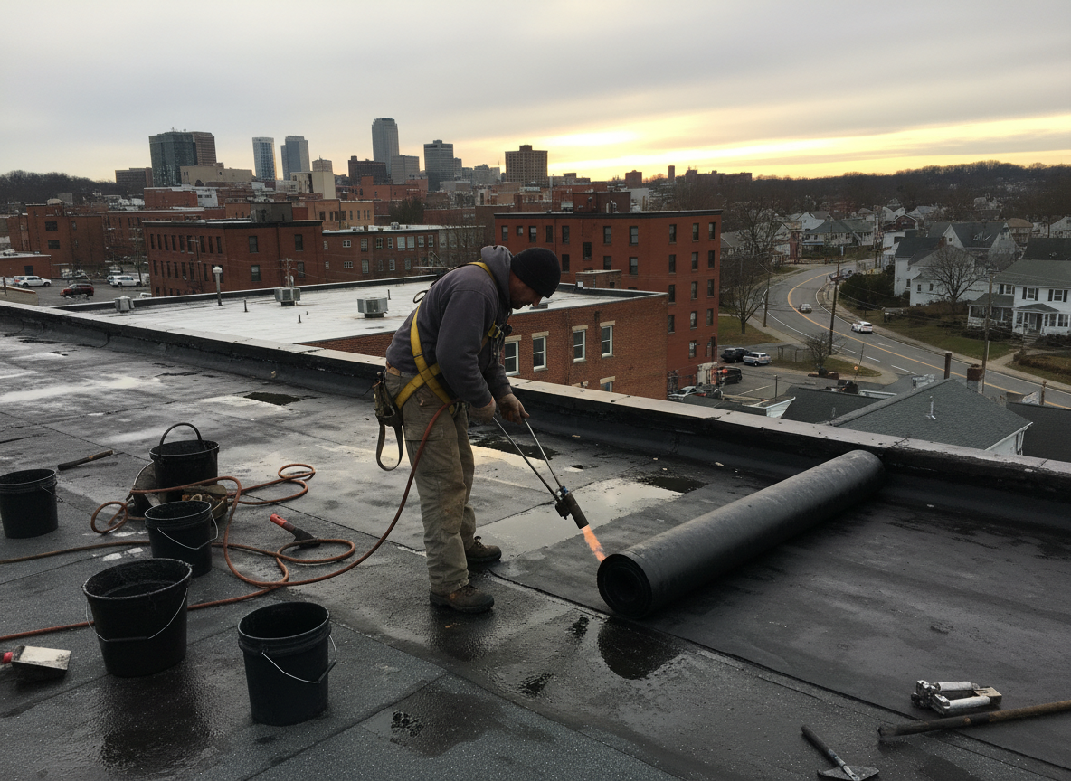 Roofing contractor in Townley
