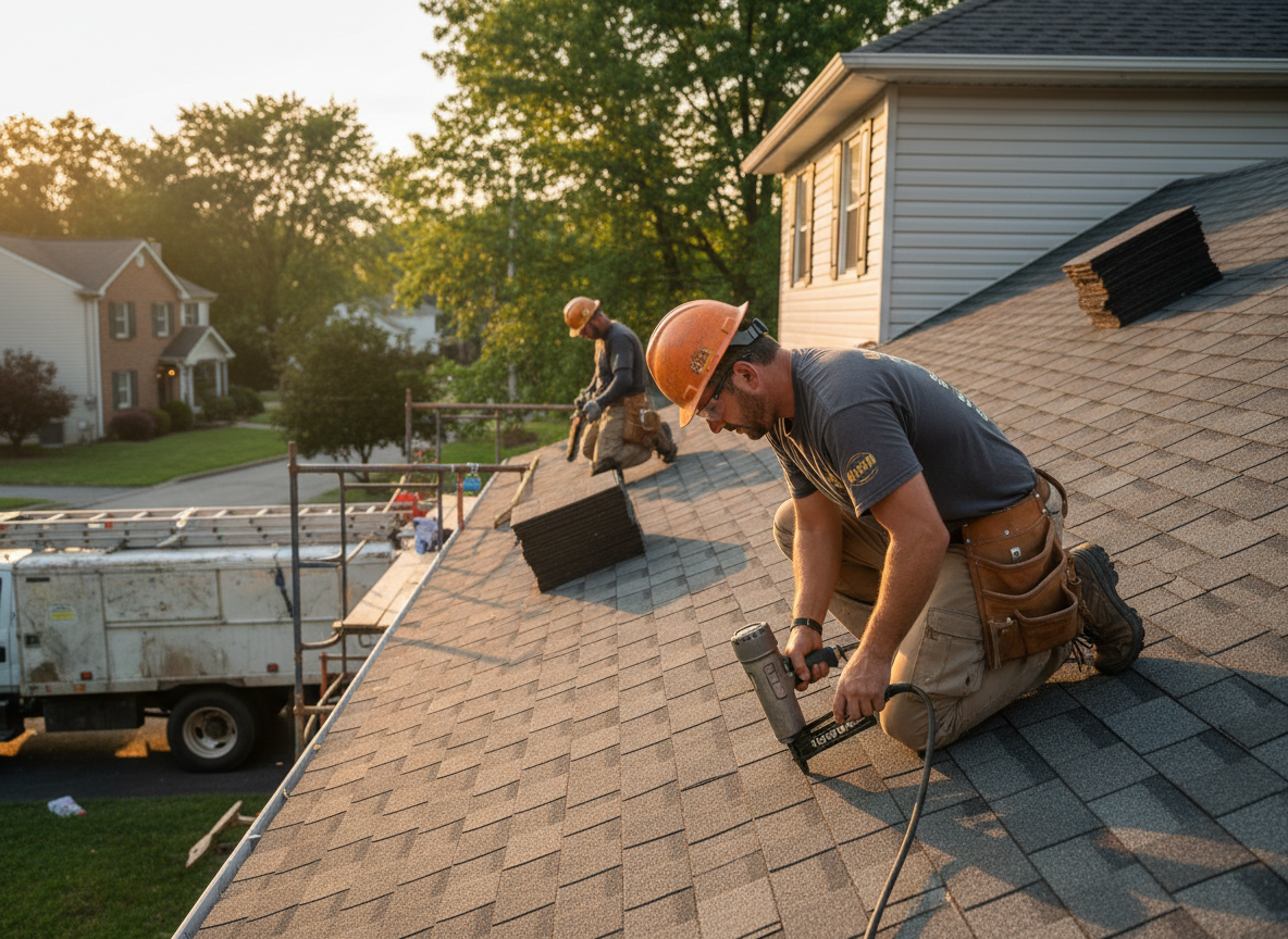 Roofing contractor in Maplewood