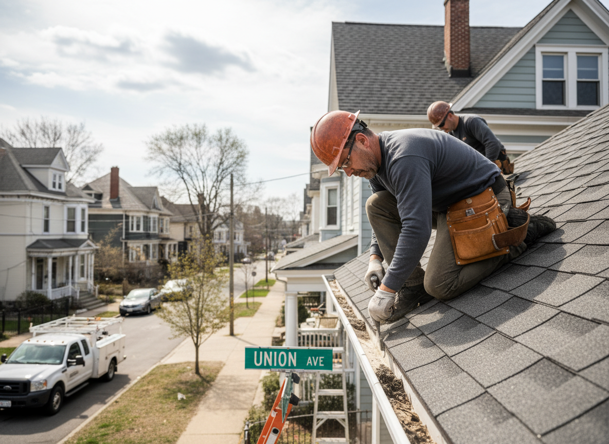 Roofing contractor in Connecticut Farms
