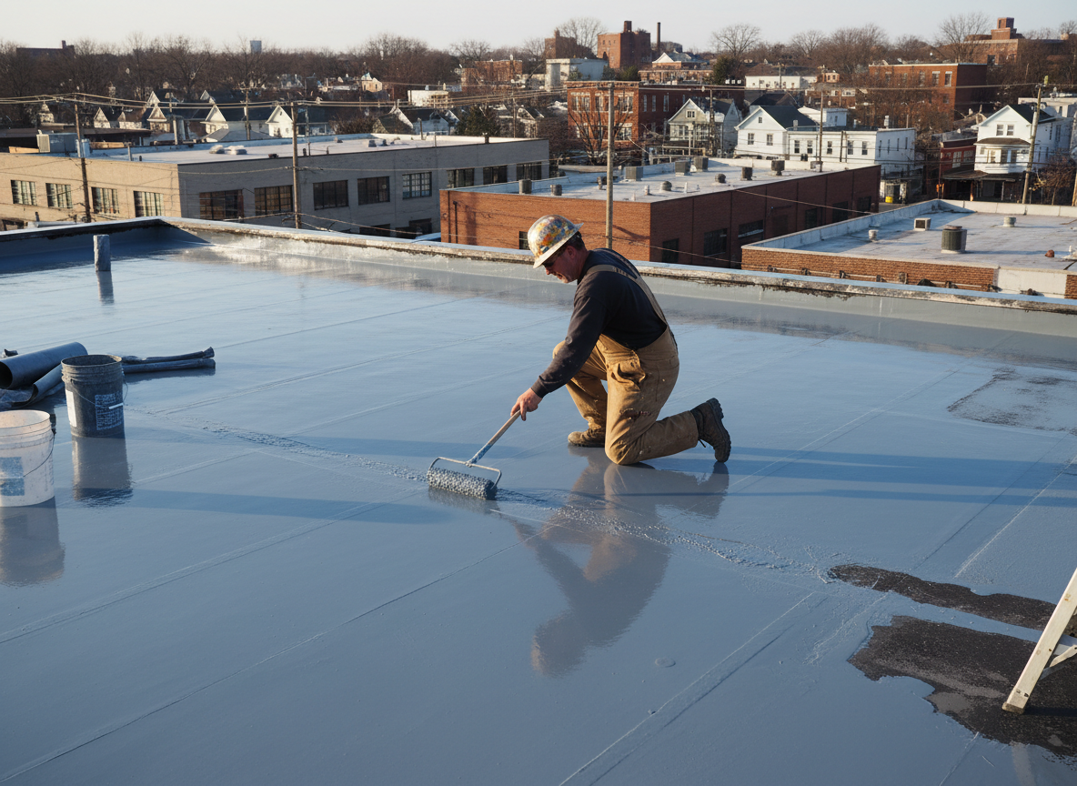 Roofing contractor in Hillside