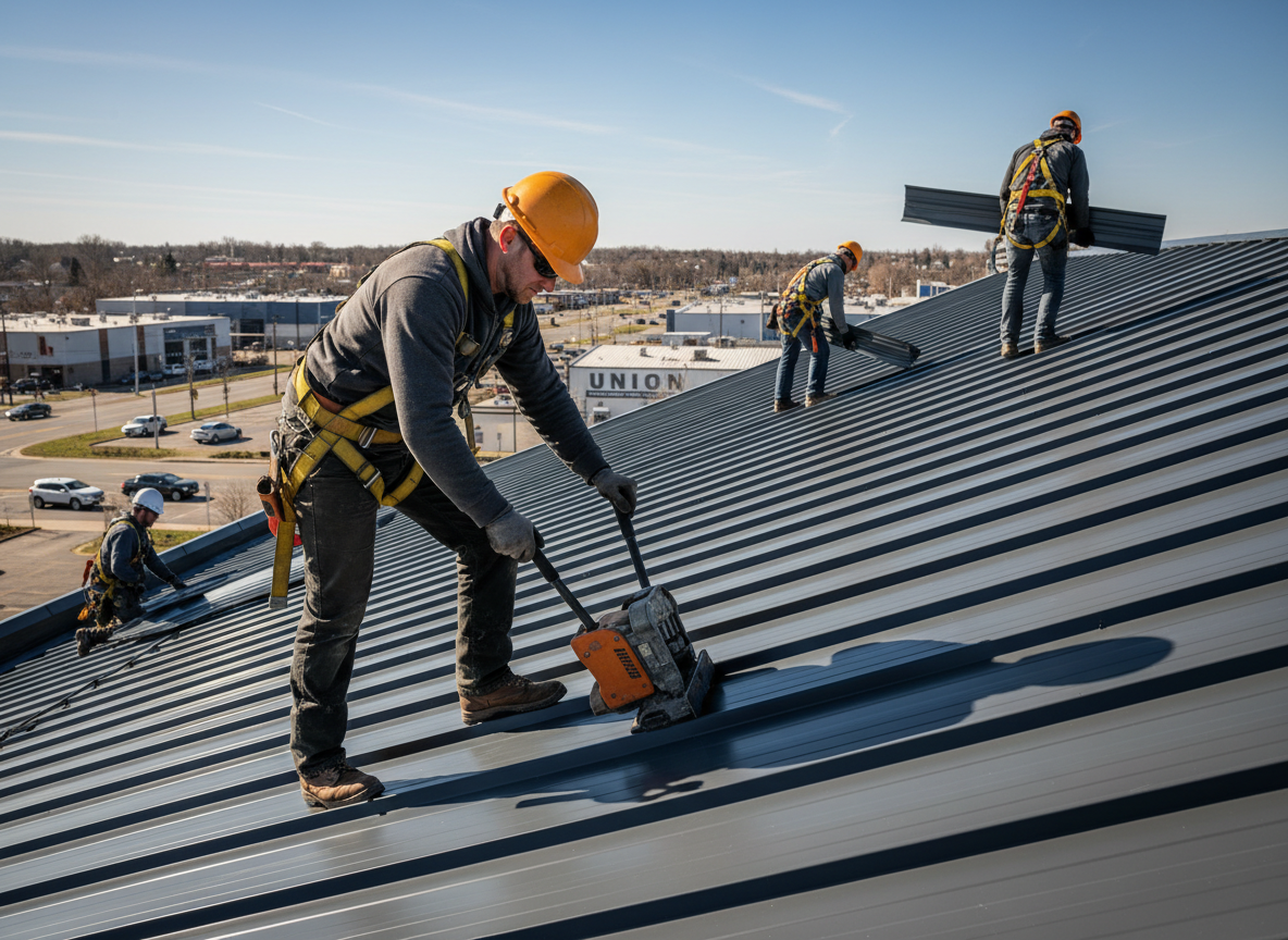 steel roofing contractors in Union